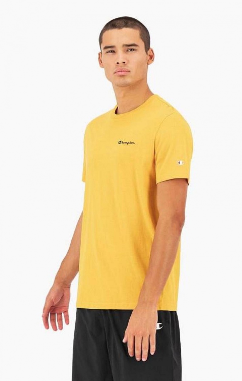 Camiseta Champion Small Script Logo T-Shirt Naranjas | 5742-XGLOY