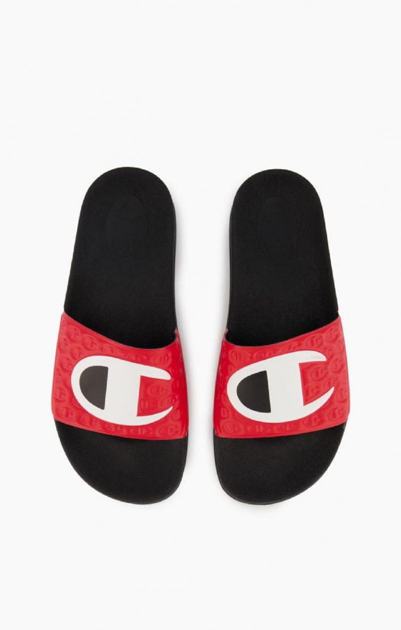 Chanclas Champion C Patch Pool Slides Rojas | 8295-PRDCV