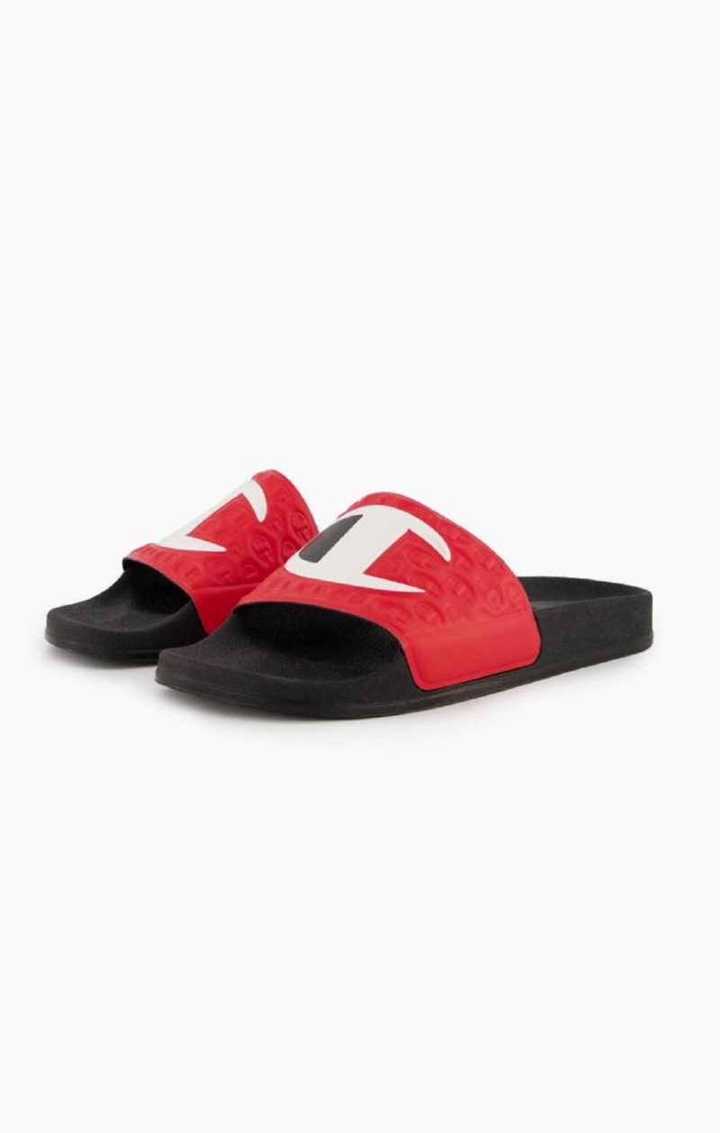 Chanclas Champion C Patch Pool Slides Rojas | 8295-PRDCV