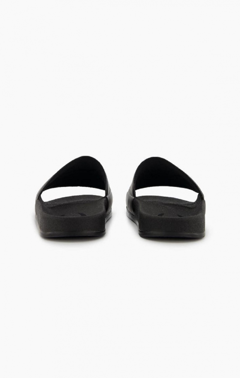 Chanclas Champion Script Logo Pool Slides Negras | 7480-CLBKH