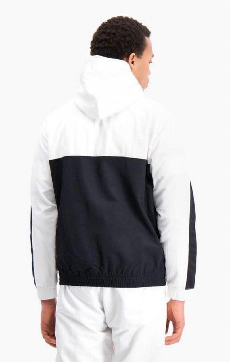 Chandals Champion Half Zip-Up Encapuchado Pista Jacket Negras | 2547-NJHRE