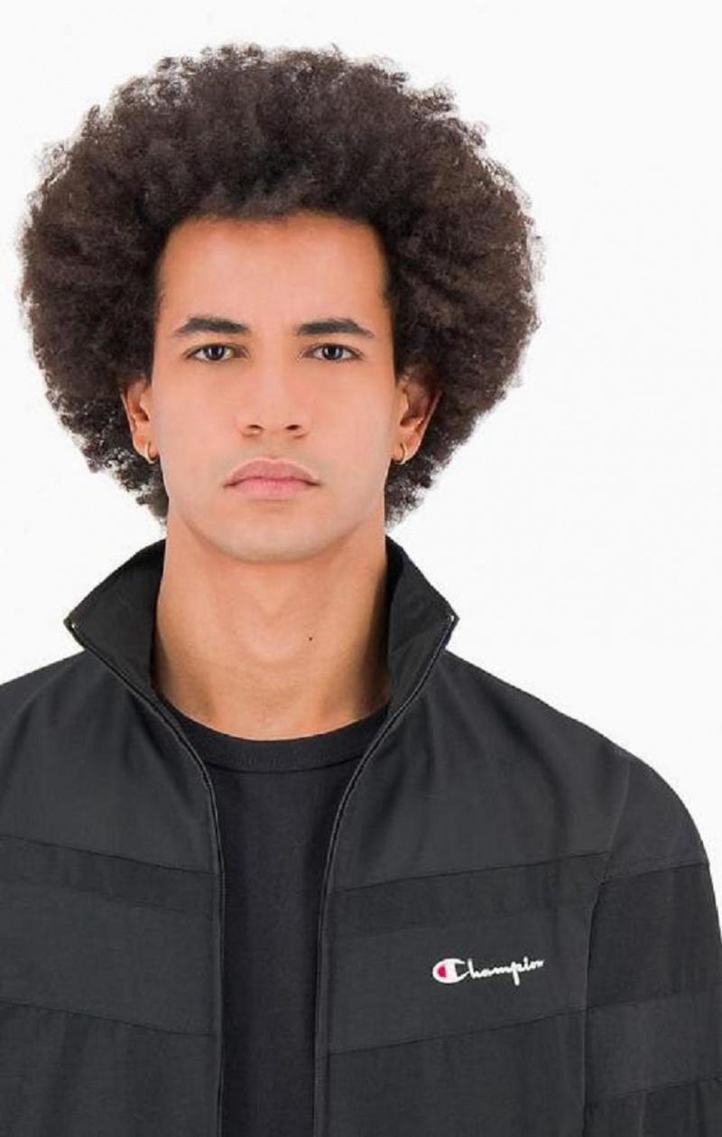 Chandals Champion Tonal Panel Tracksuit Top Negras | 2863-PGWHR