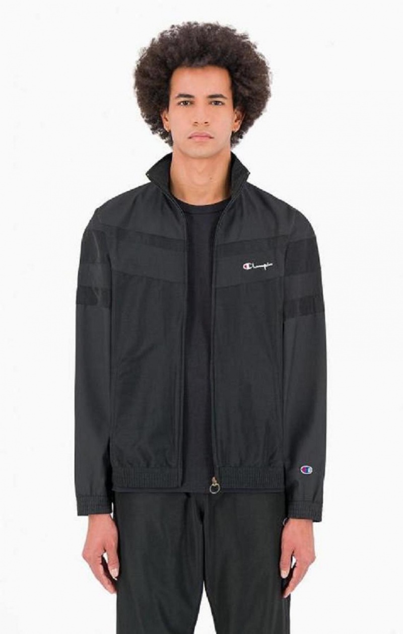 Chandals Champion Tonal Panel Tracksuit Top Negras | 2863-PGWHR