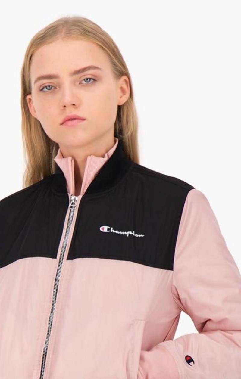 Chaquetas Champion Colour Block Bomber Jacket Rosas | 9325-EPHAQ