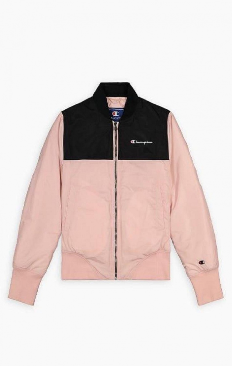 Chaquetas Champion Colour Block Bomber Jacket Rosas | 9325-EPHAQ