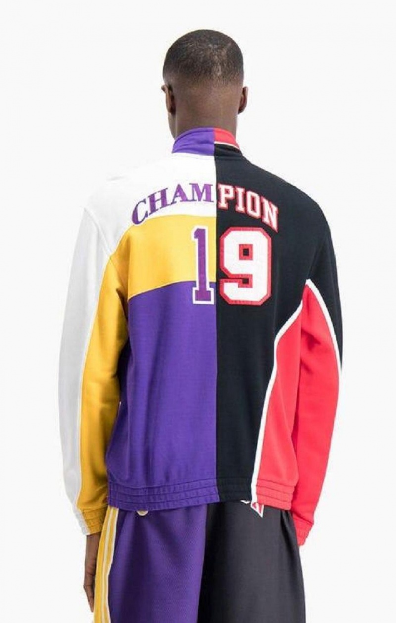 Chaquetas Champion NBMIX Patchwork 'Champion 19' Basketball Jacket Negras | 8597-TPWIL