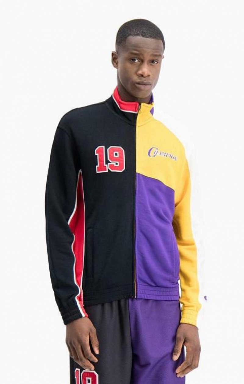 Chaquetas Champion NBMIX Patchwork \'Champion 19\' Basketball Jacket Negras | 8597-TPWIL