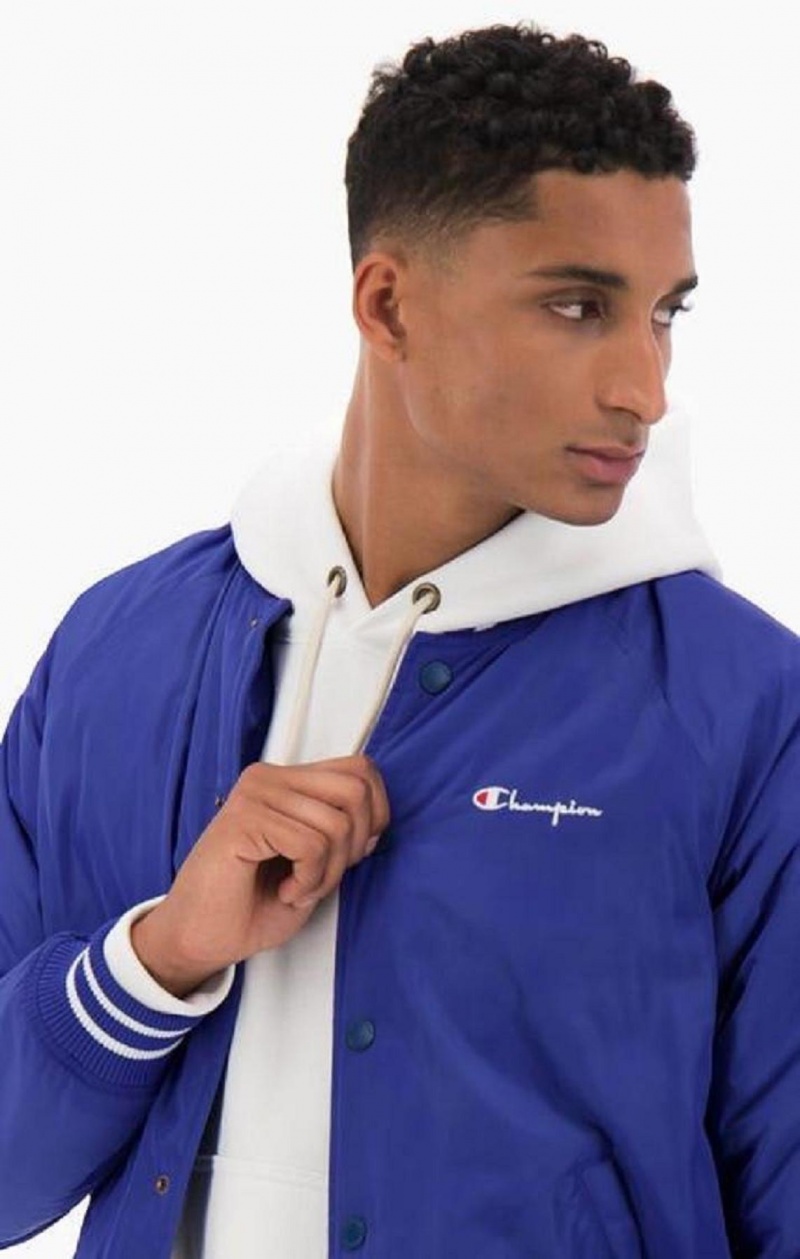 Chaquetas Champion Varsity Bomber Jacket Azules Oscuro | 5024-GERAC