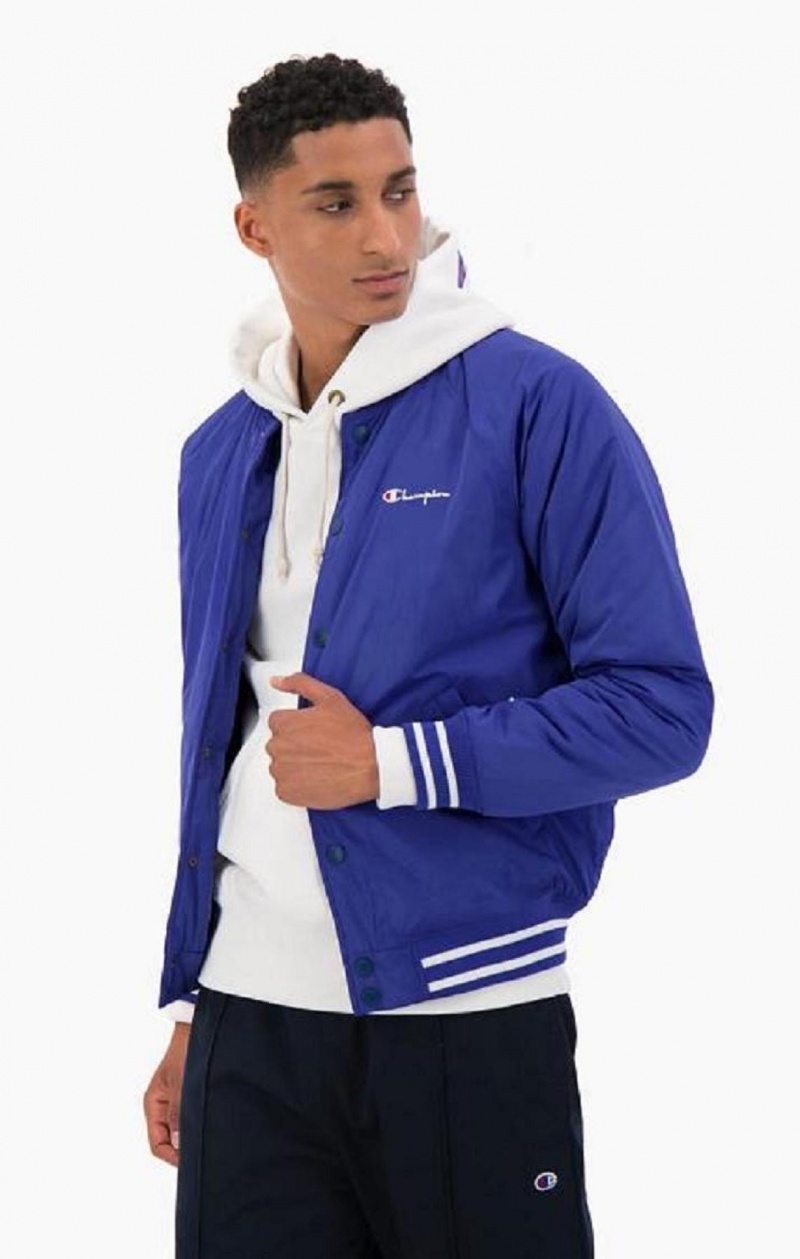 Chaquetas Champion Varsity Bomber Jacket Azules Oscuro | 5024-GERAC