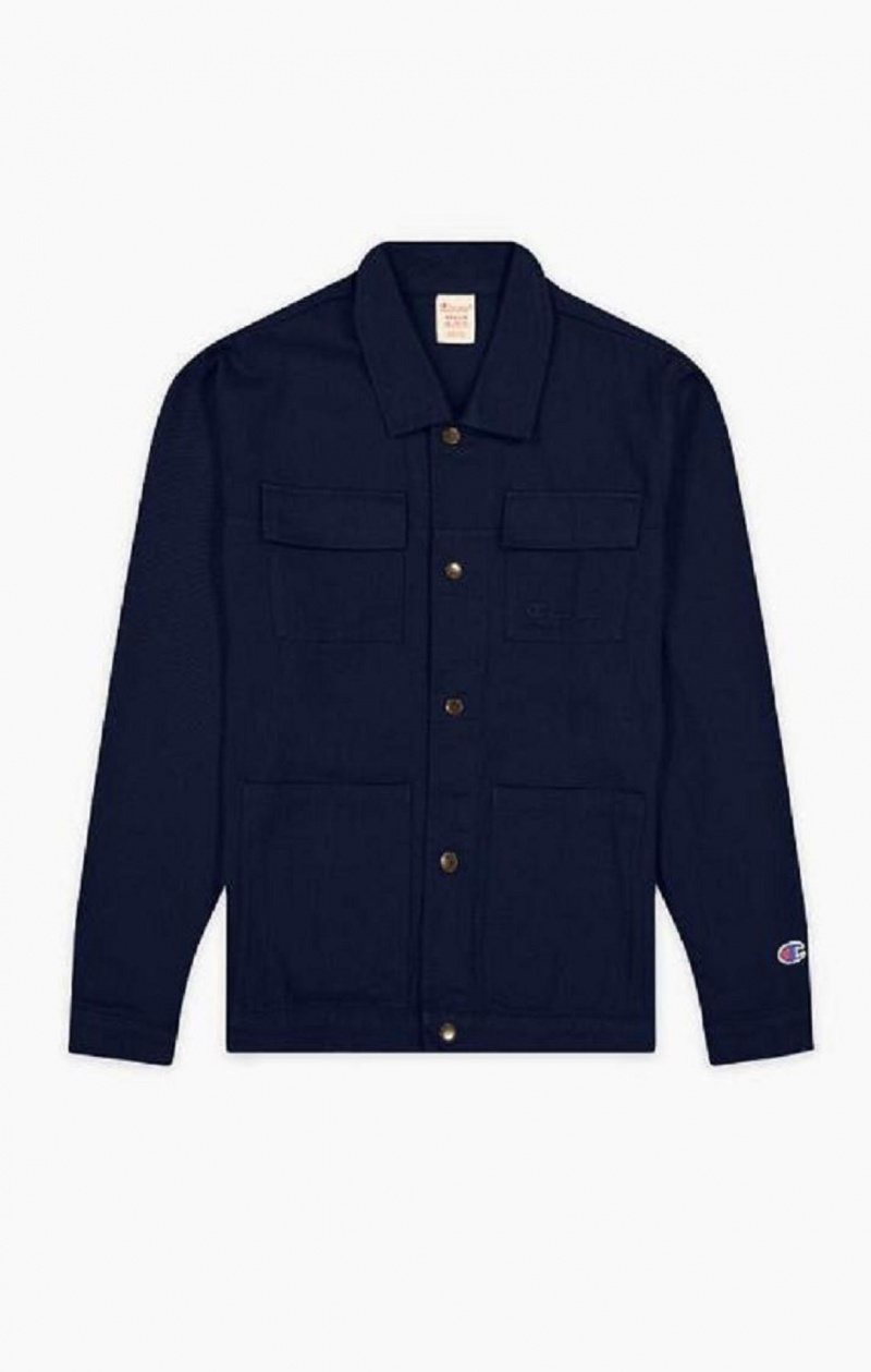 Chaquetas Champion Woven Utility Jacket Azules Oscuro | 3481-IHBVS