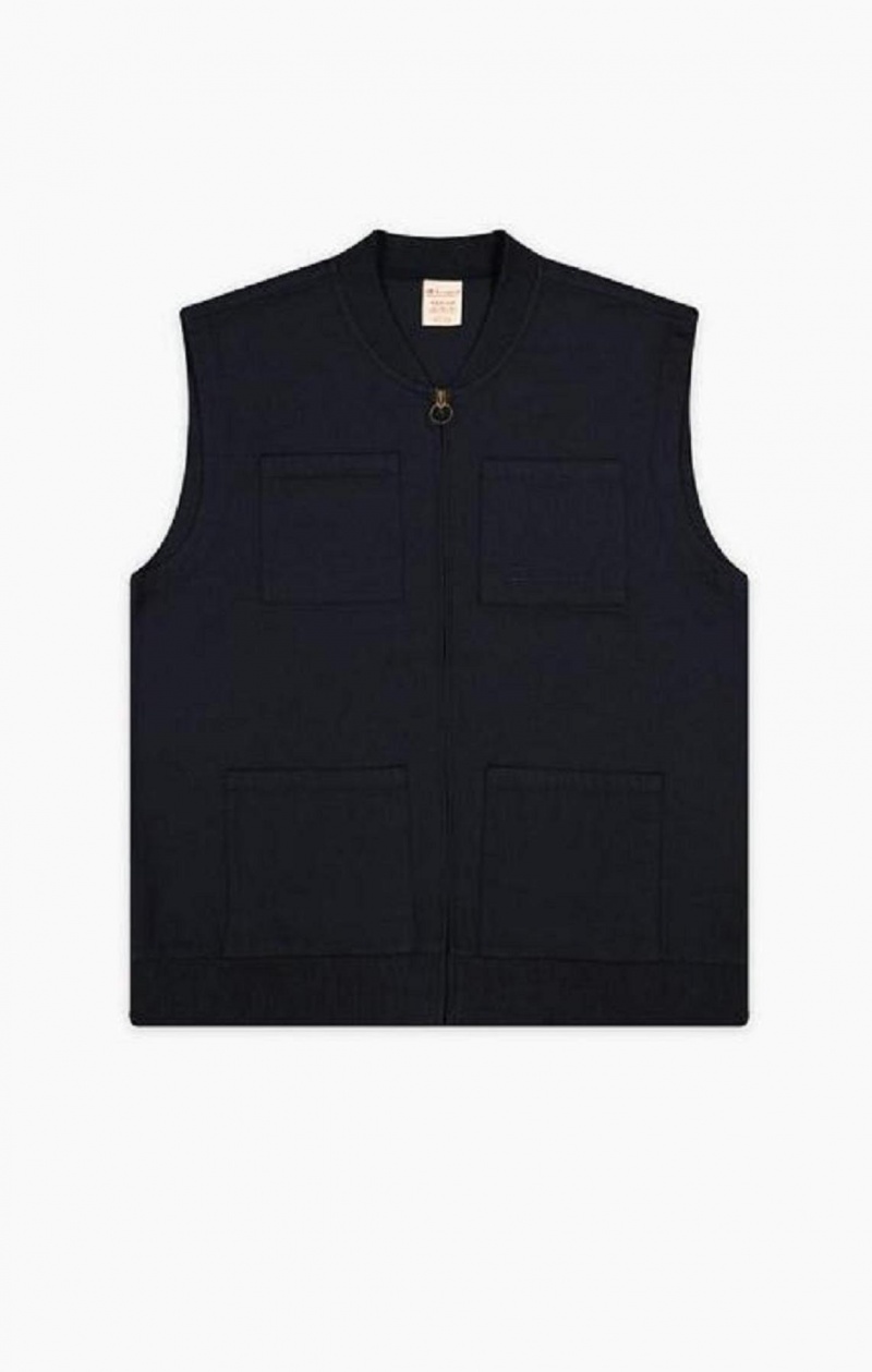 Chaquetas Champion Woven Utility Vest Azules Oscuro | 7359-ROVMC