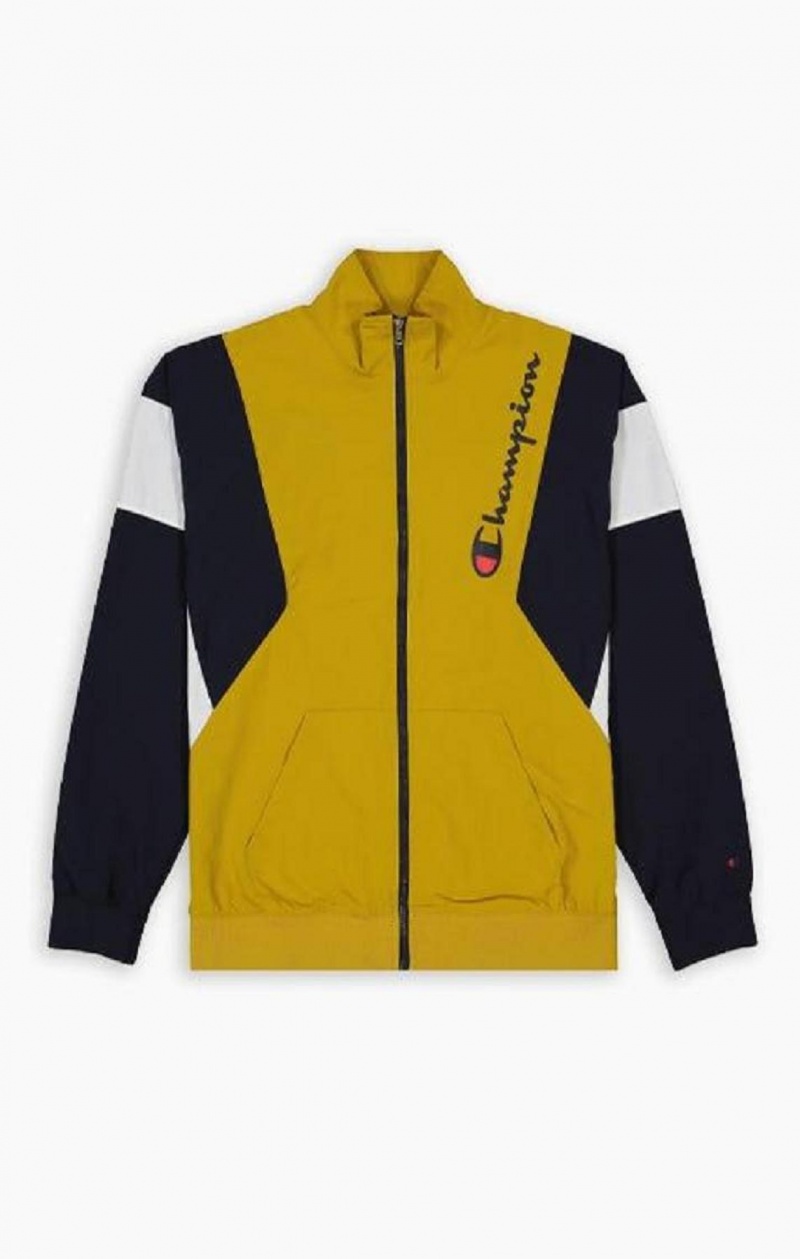 Chaquetas Champion Zip-Up Colour Block Tracksuit Jacket Doradas | 9704-JRSFO