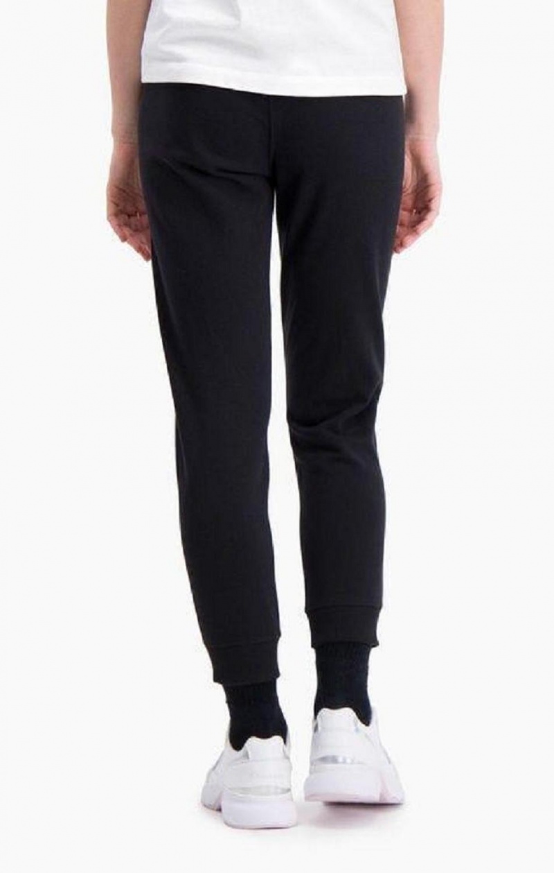 Pantalon Jogger Champion C Logo Acanalado Cuffed Joggers Negras | 2341-XROCF