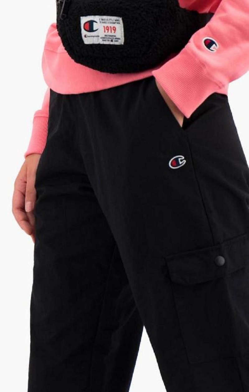 Pantalon Jogger Champion C Logo Cargo Trousers Negras | 9260-SZTNH