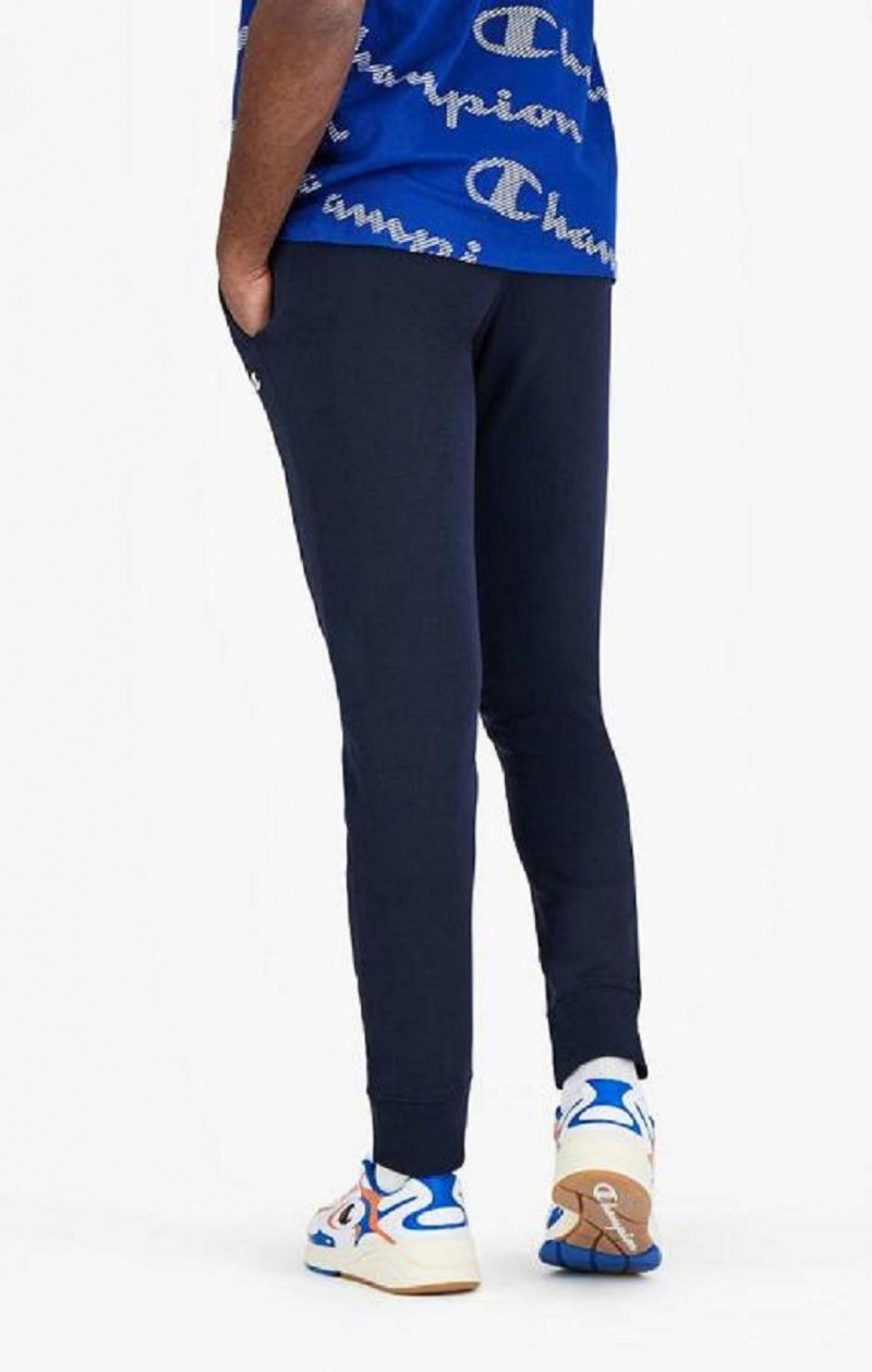 Pantalon Jogger Champion C Logo Detail Cuffed Joggers Azules Oscuro | 7928-IMJPN