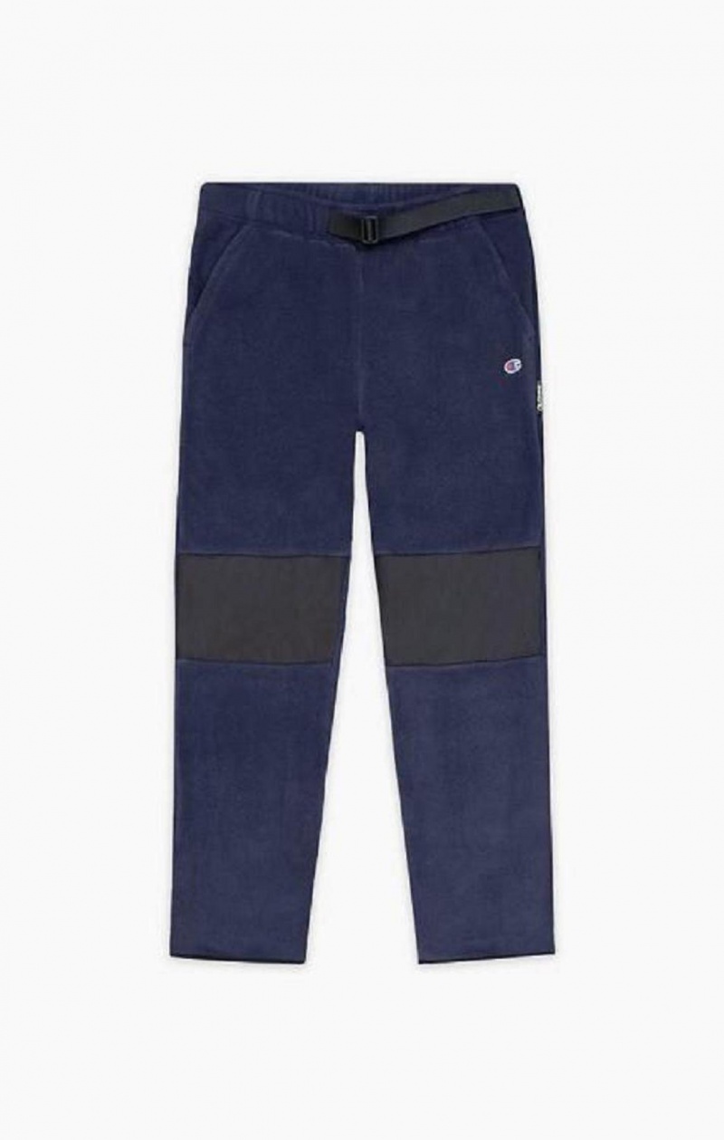 Pantalon Jogger Champion C Logo Polartech Recycled Velour Pista Pants Azules Oscuro | 5892-RIEAF