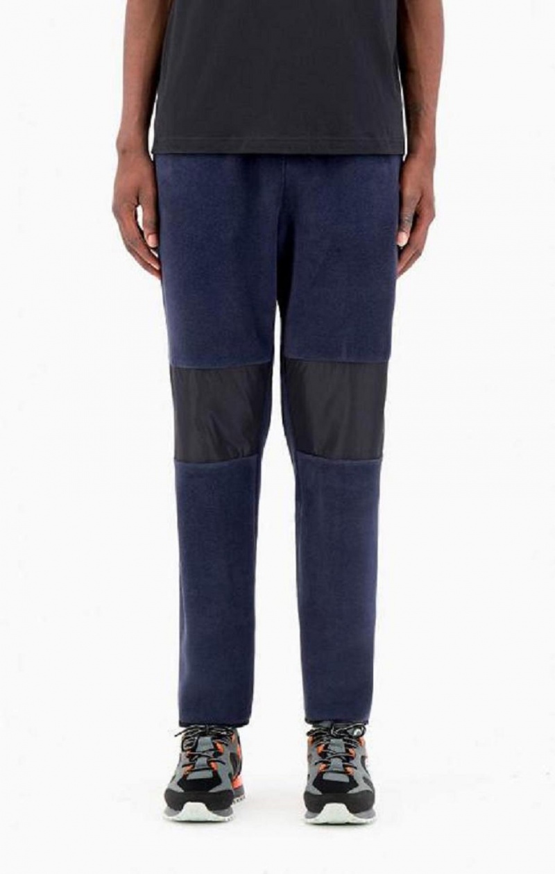 Pantalon Jogger Champion C Logo Polartech Recycled Velour Pista Pants Azules Oscuro | 5892-RIEAF