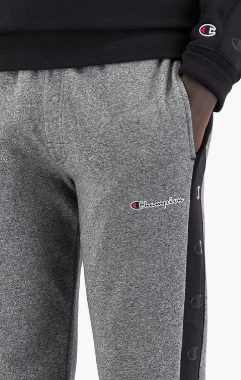 Pantalon Jogger Champion C Logo Tape Fleece Joggers Gris Oscuro | 5173-JEYND