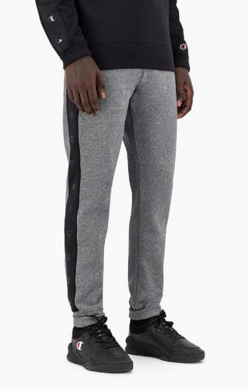 Pantalon Jogger Champion C Logo Tape Fleece Joggers Gris Oscuro | 5173-JEYND