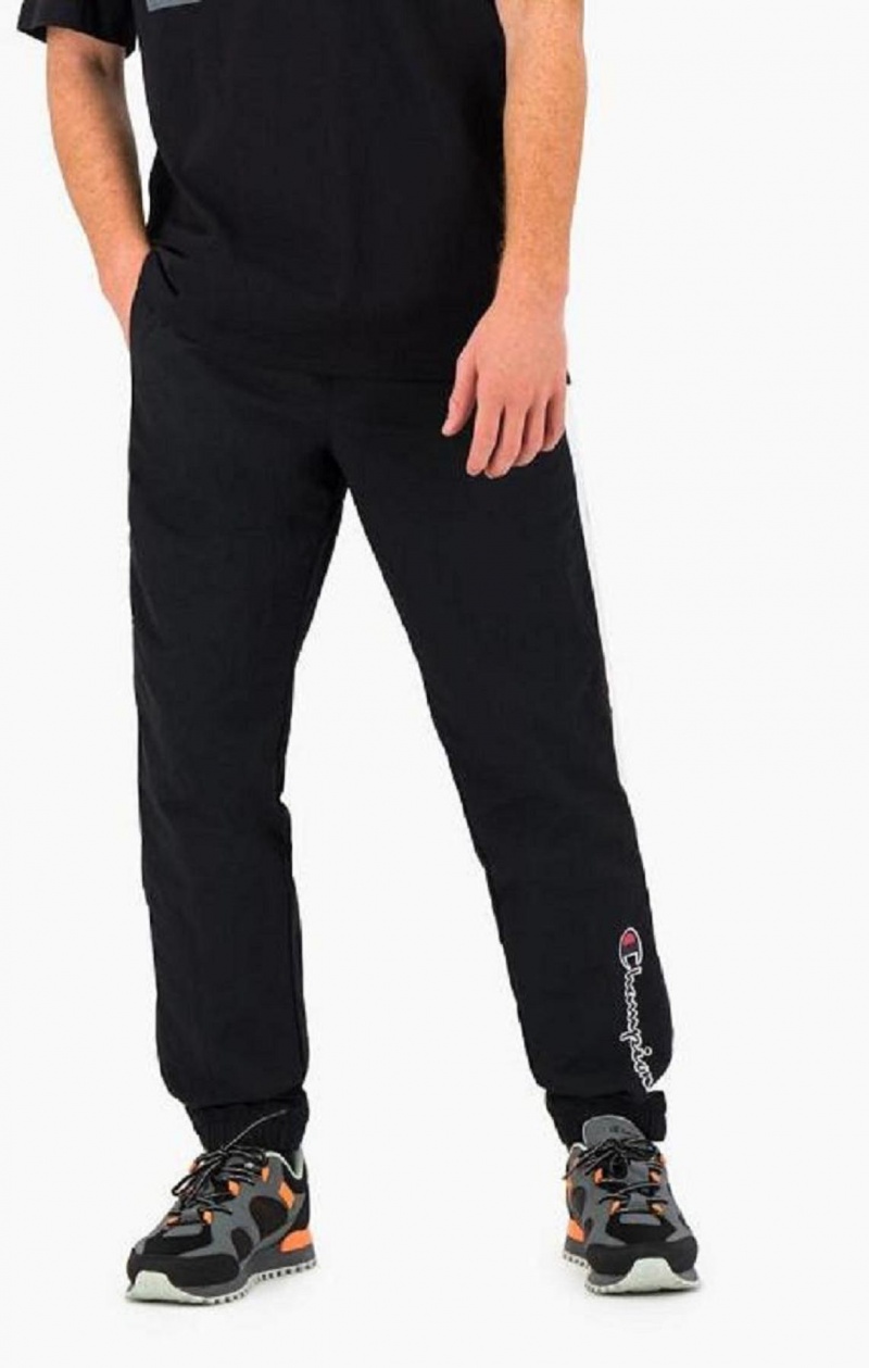 Pantalon Jogger Champion Colour Block Pista Pants Negras | 0397-ZJNDR