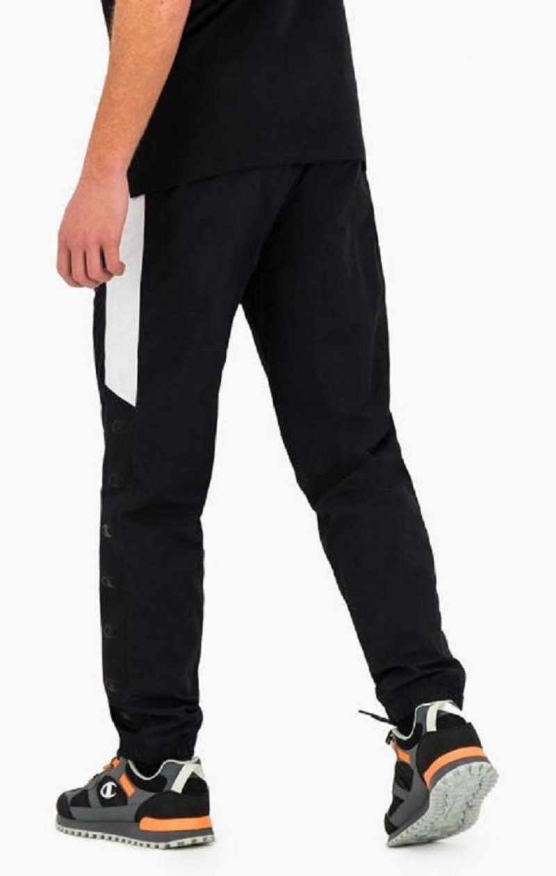 Pantalon Jogger Champion Colour Block Pista Pants Negras | 0397-ZJNDR