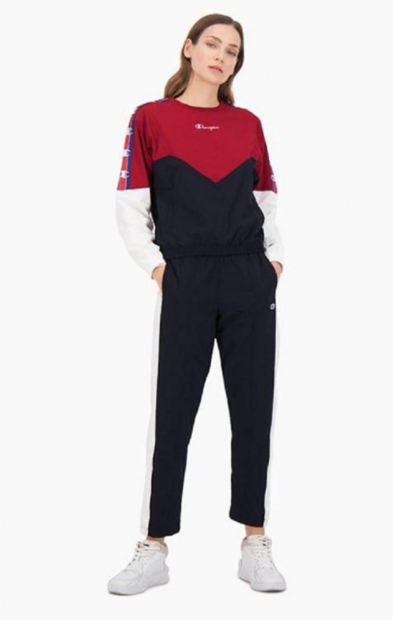 Pantalon Jogger Champion Colour Block Popper Pista Pants Negras | 7103-BTMUR