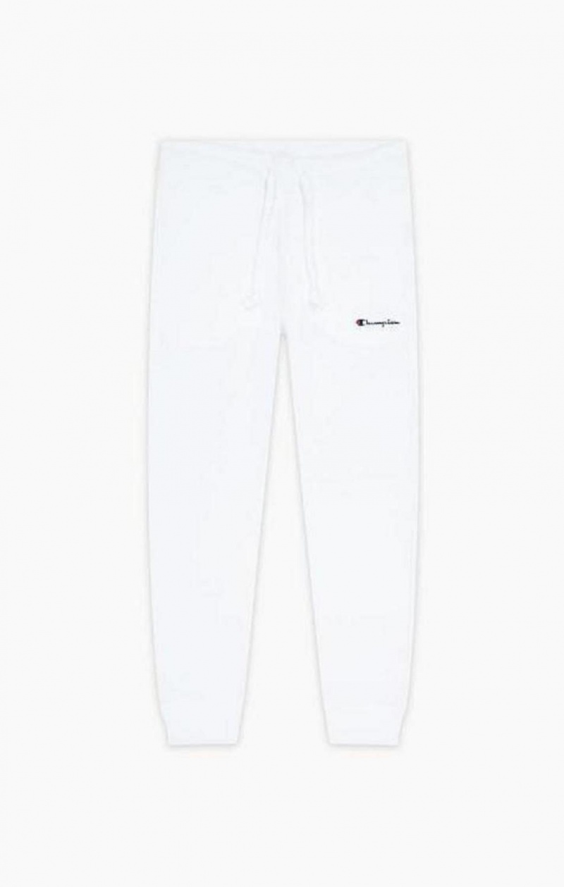 Pantalon Jogger Champion Cuffed Script Logo Joggers Blancas | 8154-DNAWT