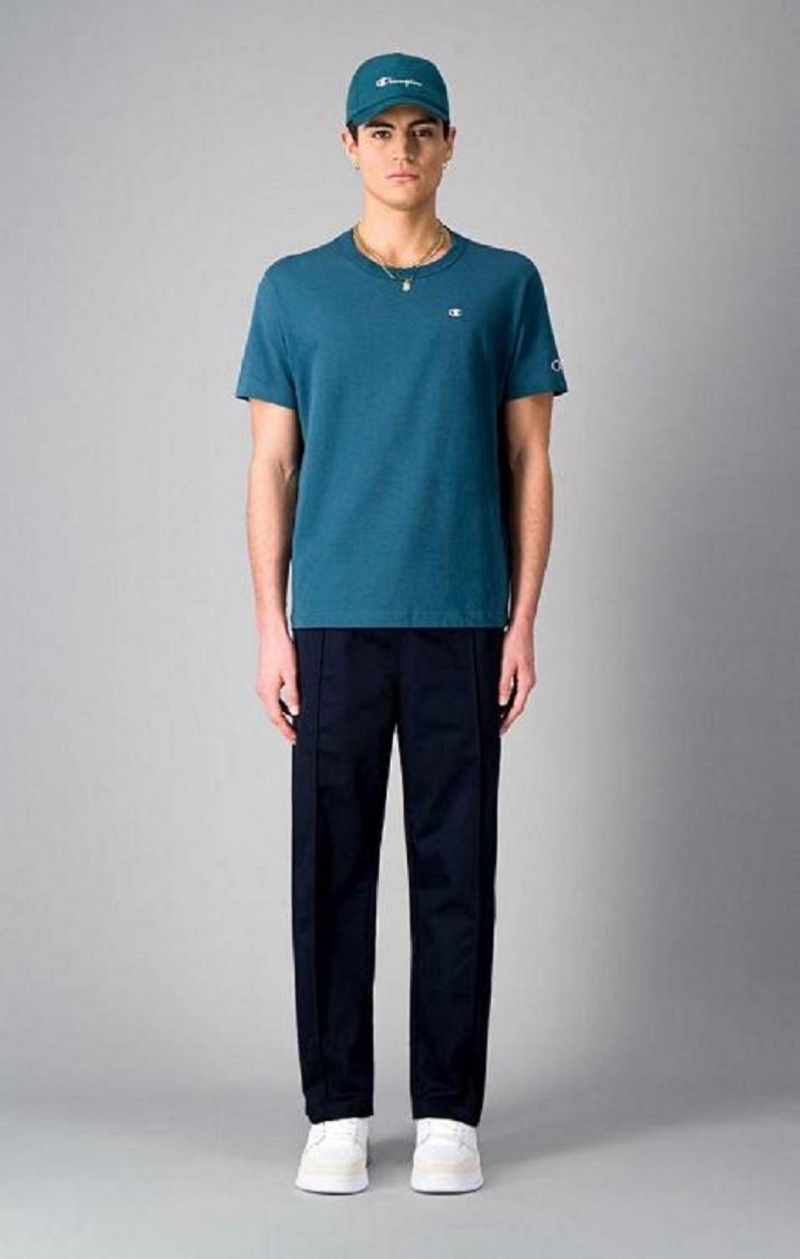 Pantalon Jogger Champion Directo Leg Front Seam Woven Trousers Azules Oscuro | 1948-JYSRN