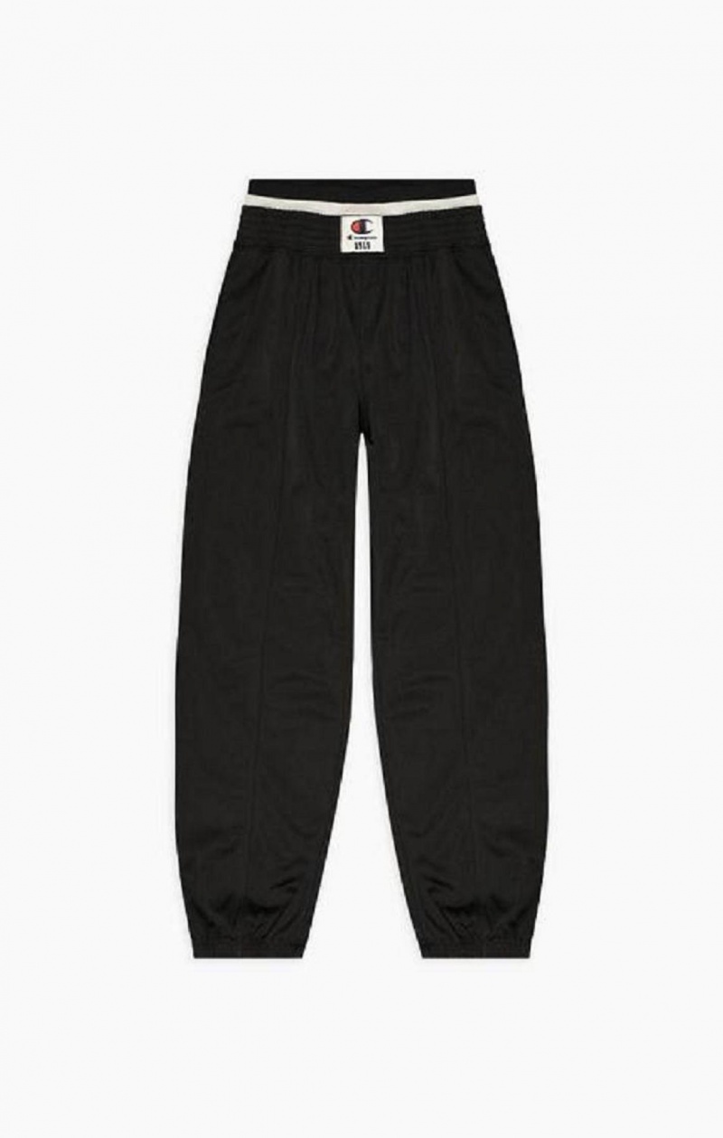 Pantalon Jogger Champion Double Cintura Cigarette Pista Pants Negras | 7605-SNIFX