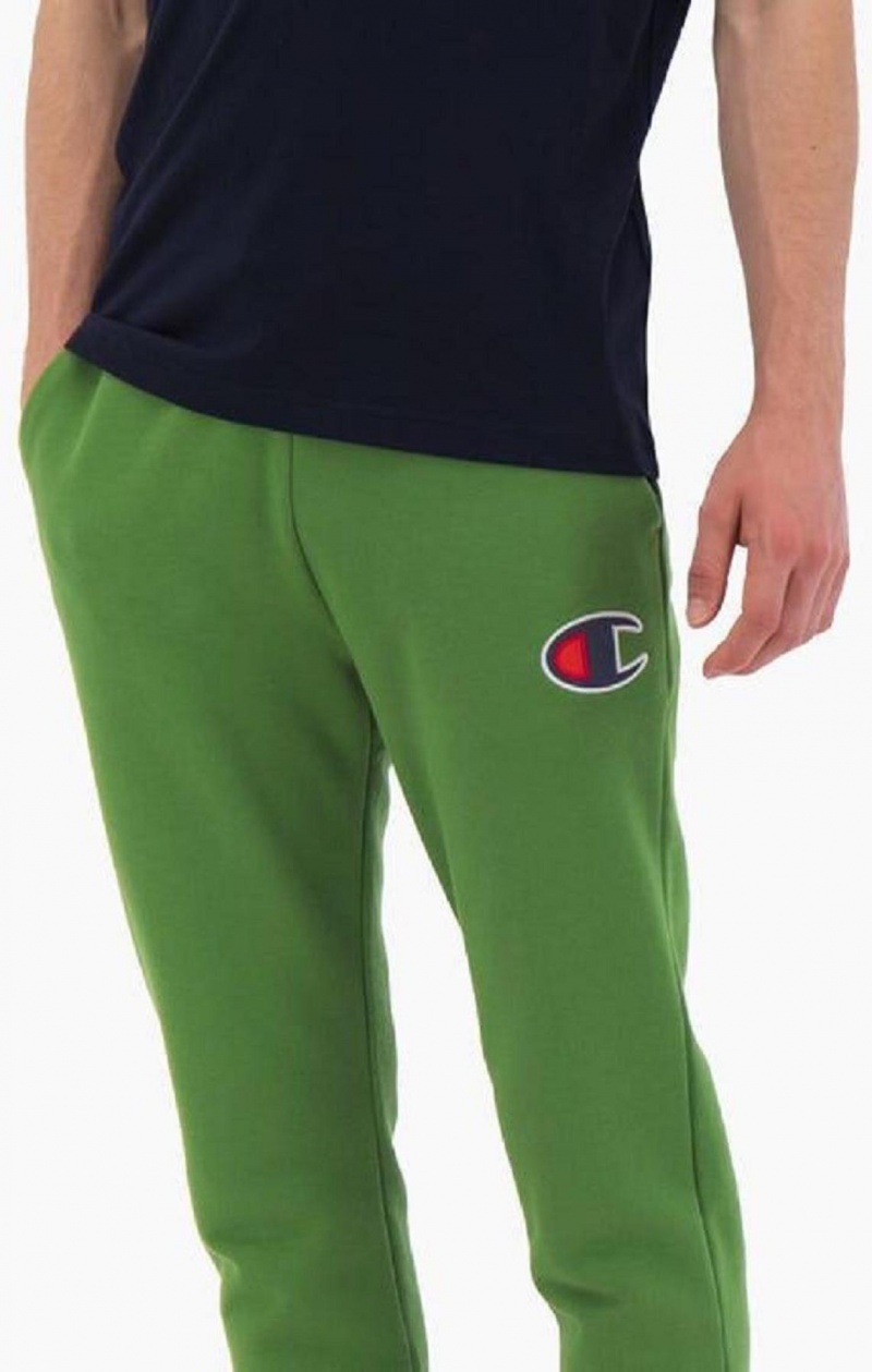 Pantalon Jogger Champion Gamuza C Algodon Terry Cuffed Joggers Verde | 3461-GDIJL