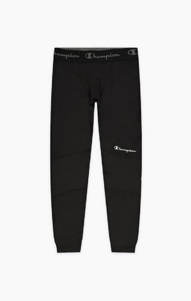 Pantalon Jogger Champion Logo Tape Stretch Leggings Negras | 0457-TURMD