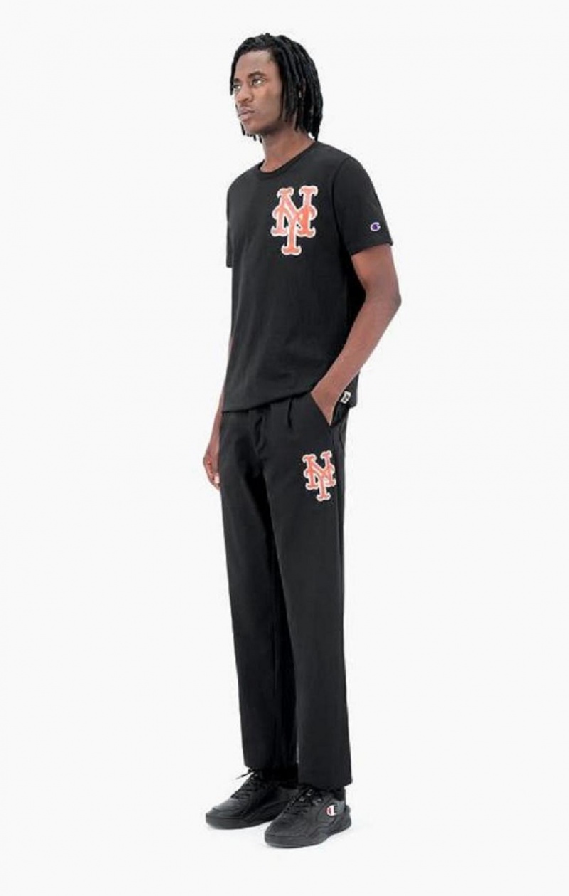 Pantalon Jogger Champion New York MLB Directo Trousers Negras | 2694-AFHKX