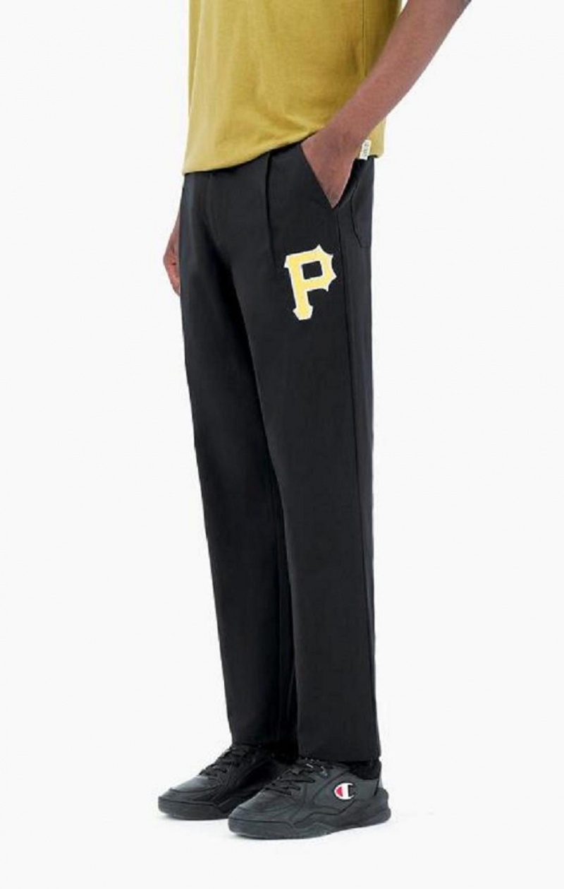 Pantalon Jogger Champion Pittsburgh MLB Directo Hem Woven Trousers Negras | 0294-YRJSI