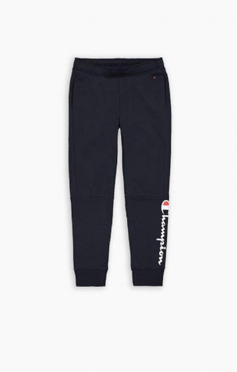 Pantalon Jogger Champion Script Logo Algodon Terry Joggers Gris Claro | 9261-HGSIA