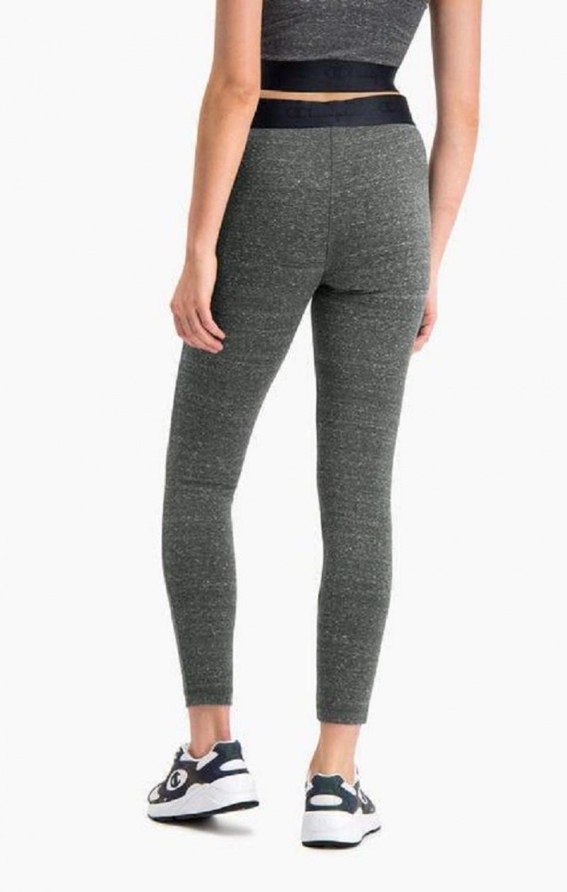 Pantalon Jogger Champion Script Logo Crossover Entrenamiento Leggings Gris Oscuro | 6829-MVFGQ