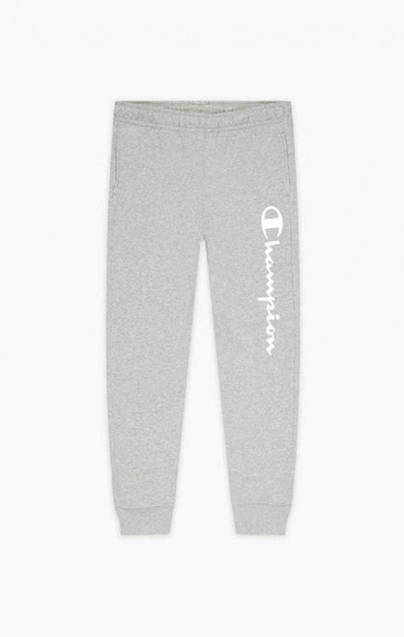 Pantalon Jogger Champion Script Logo Fleece Joggers Gris Oscuro | 6543-IXTEP