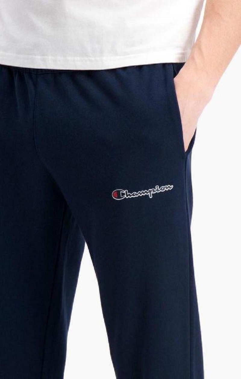 Pantalon Jogger Champion Script Logo Print Cuffed Joggers Turquesa Oscuro | 4950-AGBXQ