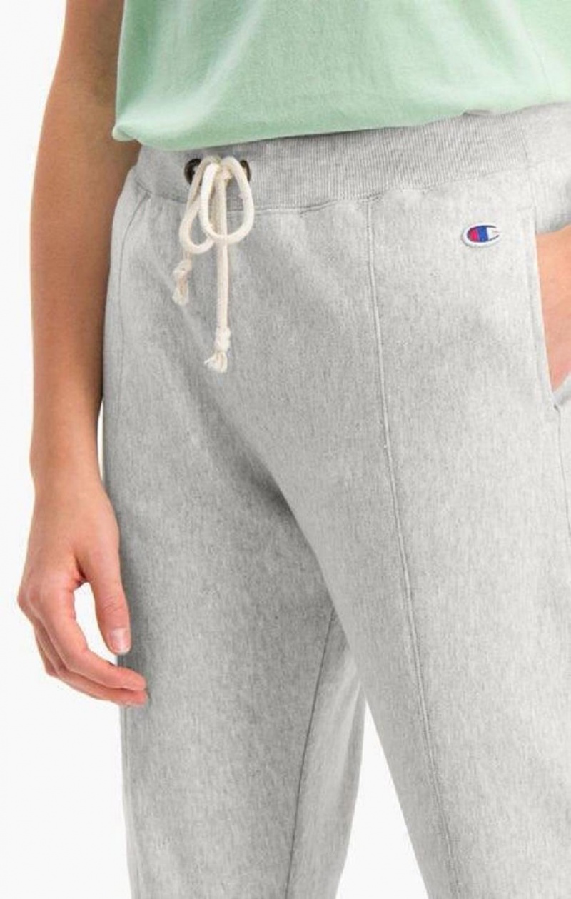 Pantalon Jogger Champion Slim Fit Seam Detail Reverse Weave Joggers Gris Claro | 7082-EJRGA