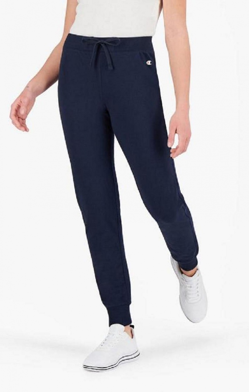 Pantalon Jogger Champion Stretch Algodon Terry Joggers Azules Oscuro | 8359-QAEWL