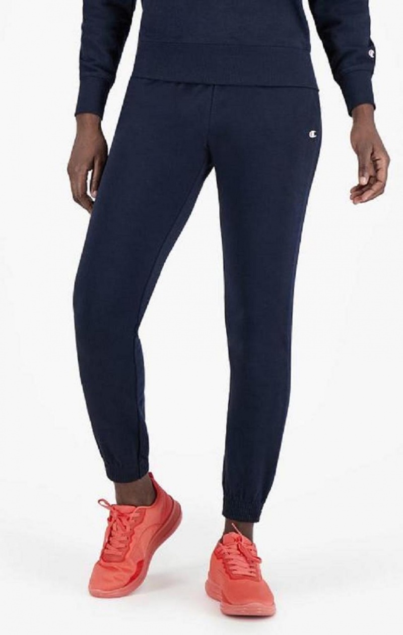 Pantalon Jogger Champion Stretch Algodon Terry Joggers Azules Oscuro | 3501-OILNA