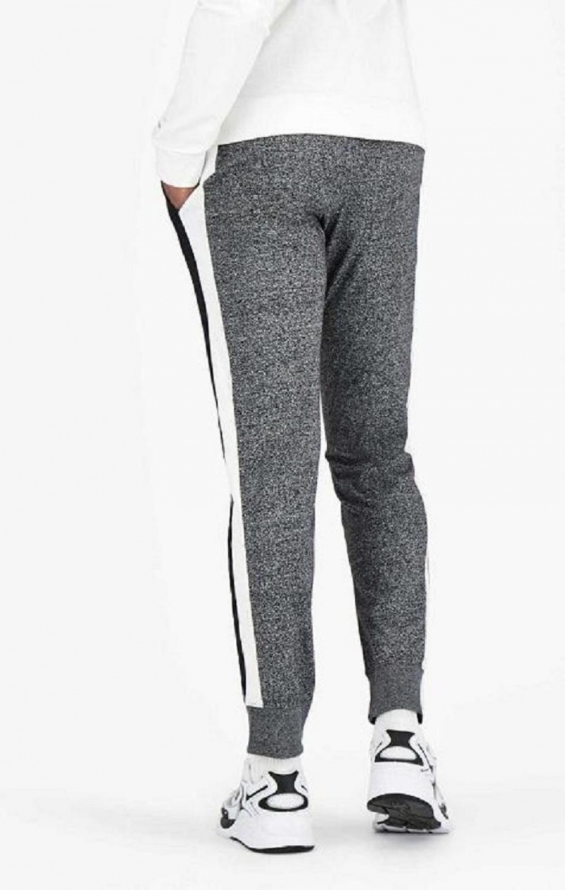 Pantalon Jogger Champion Stripe Insert Cuffed Joggers Gris Oscuro | 9623-XHWMV