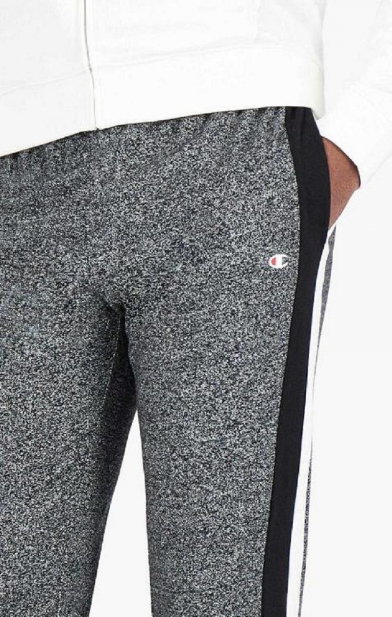 Pantalon Jogger Champion Stripe Insert Cuffed Joggers Gris Oscuro | 9623-XHWMV