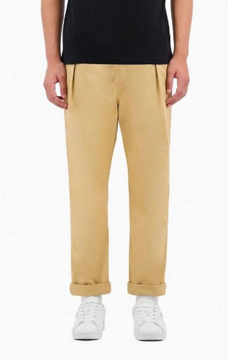 Pantalon Jogger Champion Tapered Woven Trousers Marrones Claro | 6423-MRTVQ