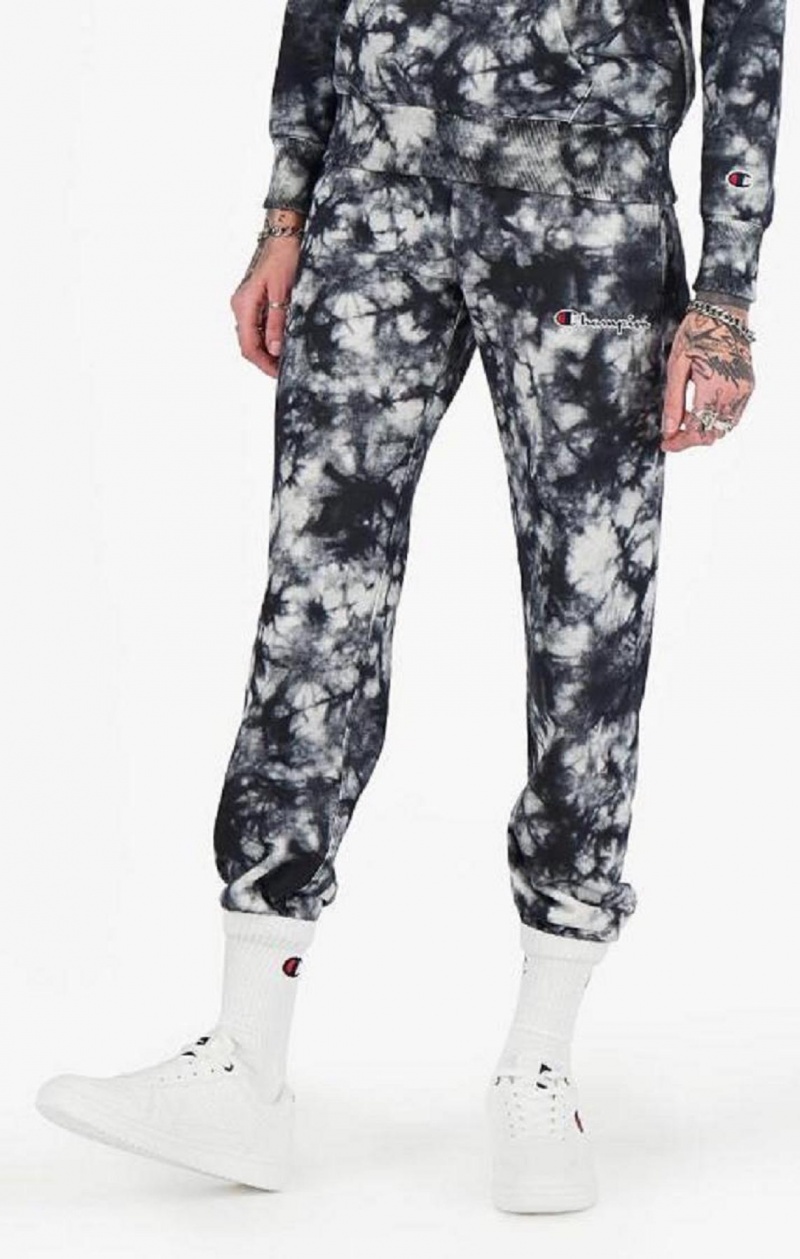 Pantalon Jogger Champion Tie Dye Digital Print Joggers Negras Blancas | 9402-GJEHC