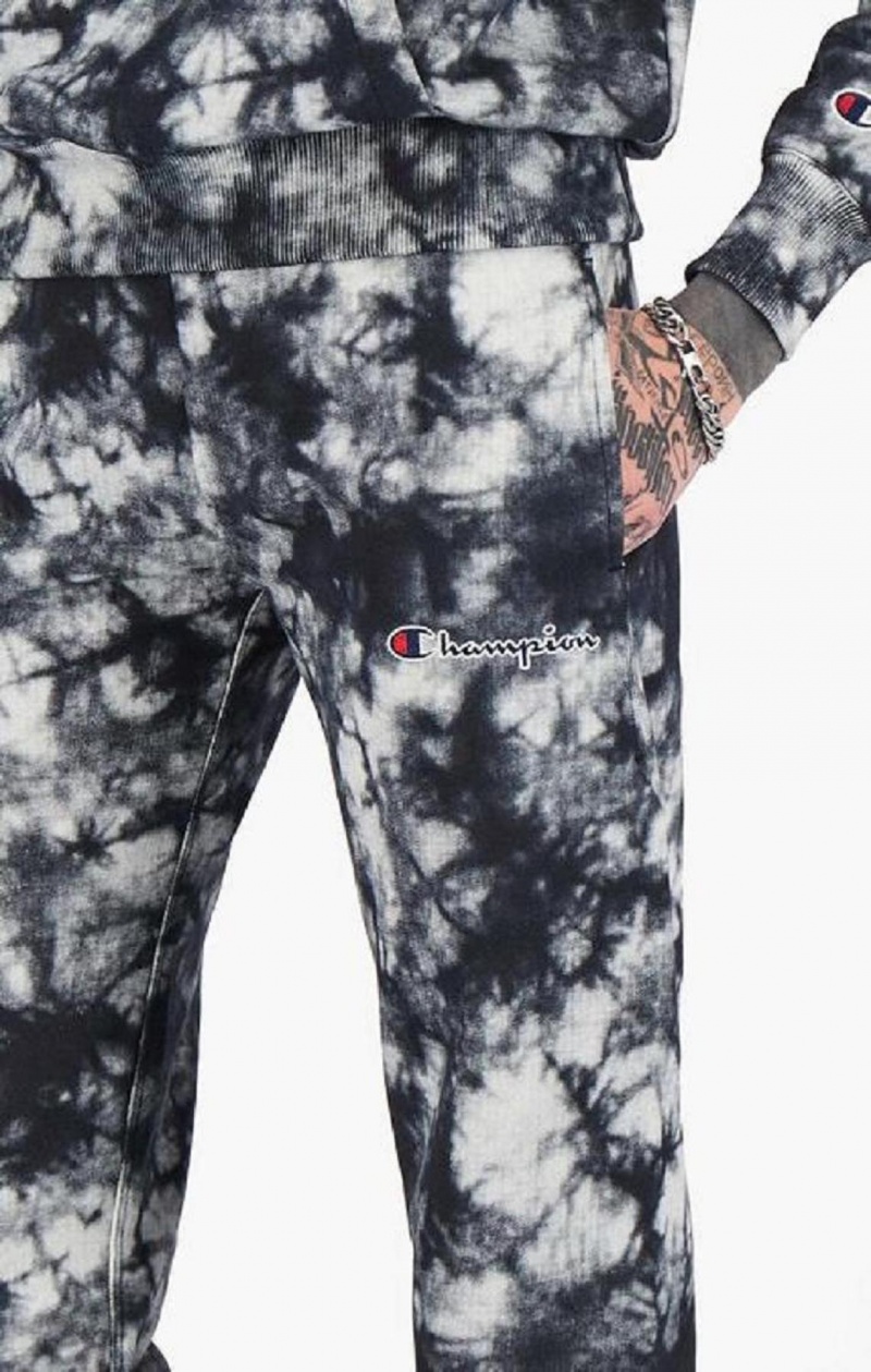 Pantalon Jogger Champion Tie Dye Digital Print Joggers Negras Blancas | 9402-GJEHC