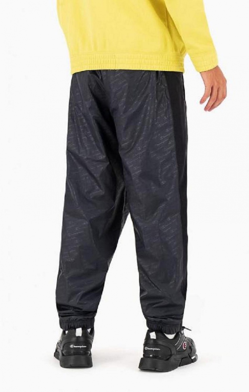 Pantalon Jogger Champion Tonal Script Logo Nylon Pista Pants Negras | 7826-TGEJB