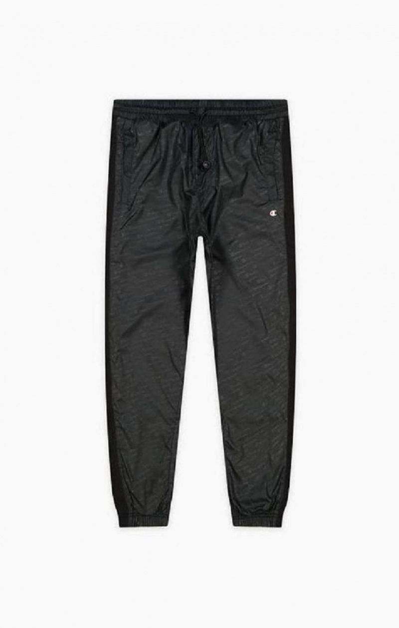 Pantalon Jogger Champion Tonal Script Logo Nylon Pista Pants Negras | 7826-TGEJB