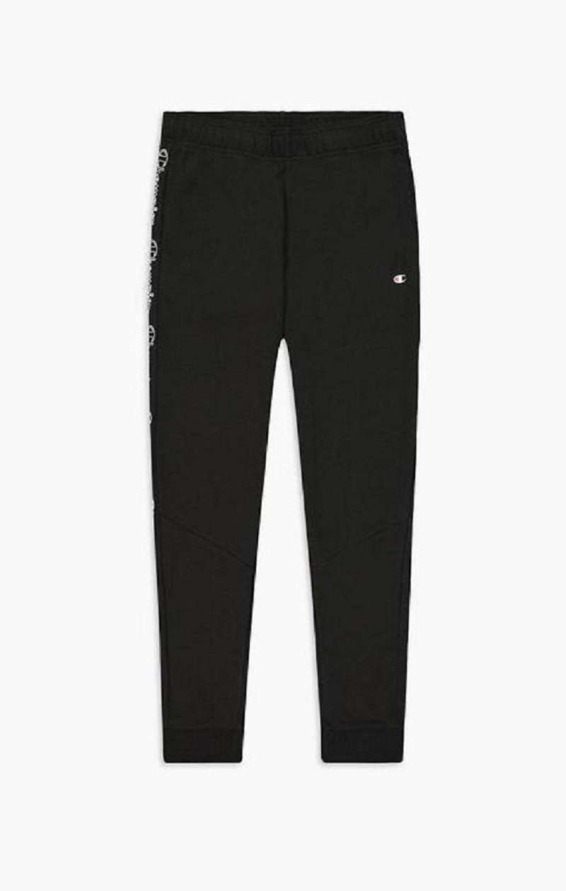 Pantalon Jogger Champion Vertical Script Logo Print Joggers Negras | 7485-XEBJQ