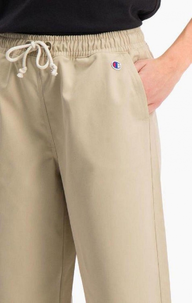 Pantalon Jogger Champion Woven Tapered Chino Pants Beige | 9857-JEVIC