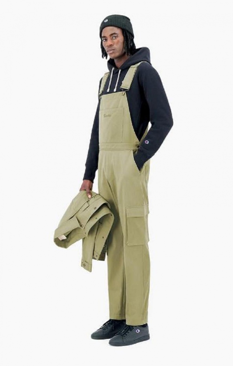 Pantalon Jogger Champion Woven Utility Dungarees Pants Beige | 3287-GXQFB